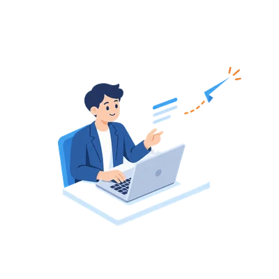 フォームから人数を送るイラスト